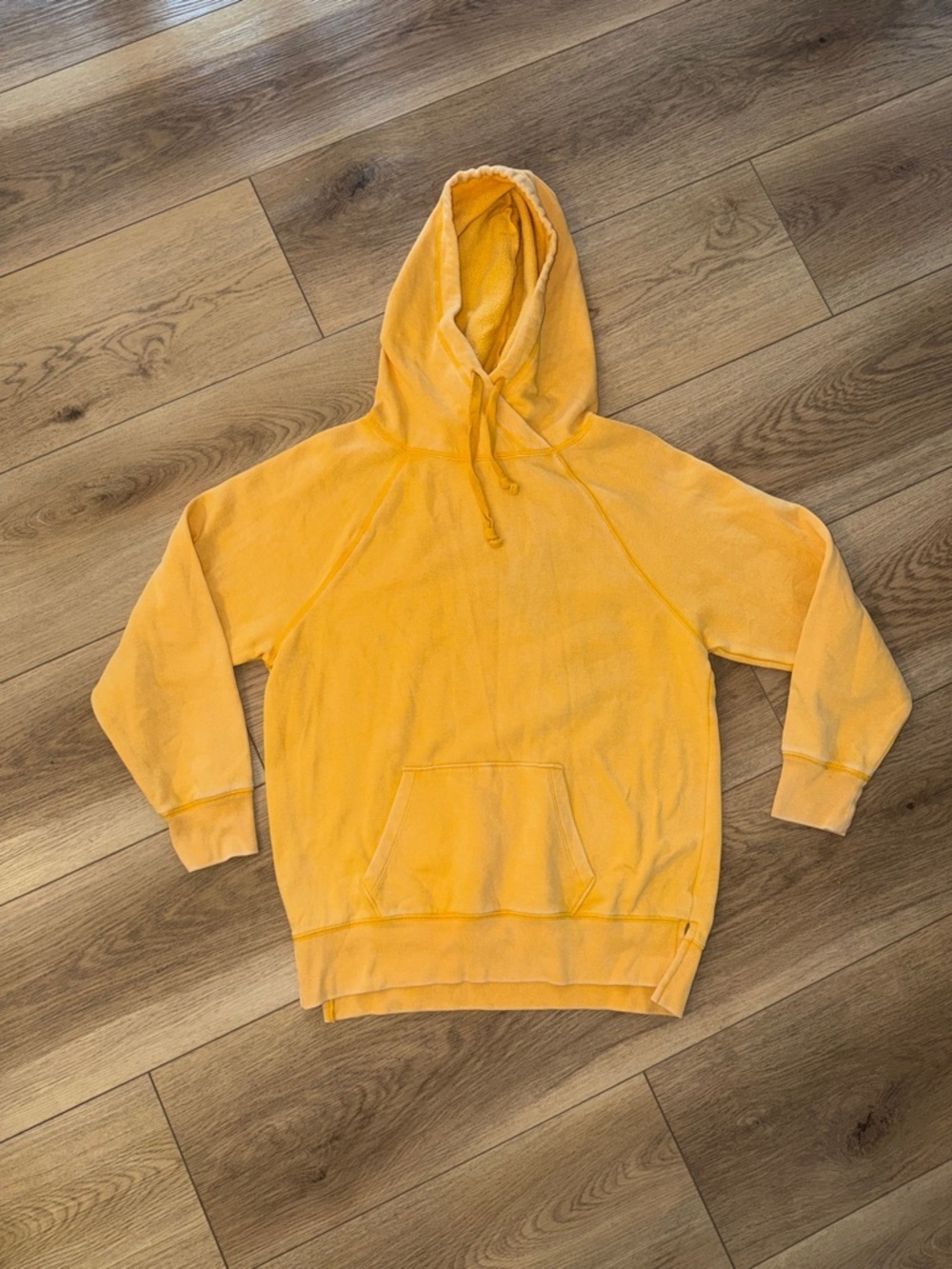 PINK Victoria’s Secret Yellow Pullover Hoodie Size XS